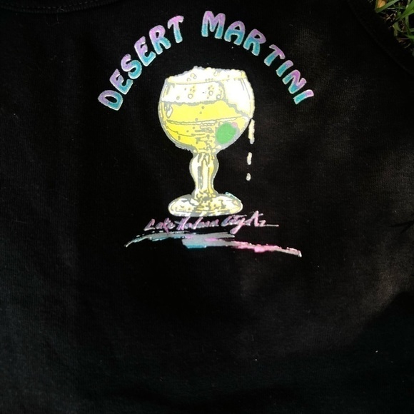 Black tank top “Desert Martini” - Picture 3 of 4
